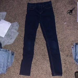 dark blue skinny jeans